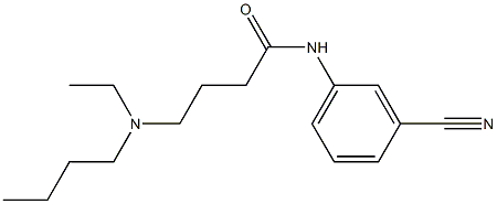 4-[butyl(ethyl)amino]-N-(3-cyanophenyl)butanamide Struktur