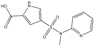 4-[methyl(pyridin-2-yl)sulfamoyl]-1H-pyrrole-2-carboxylic acid Struktur