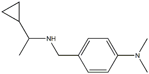 4-{[(1-cyclopropylethyl)amino]methyl}-N,N-dimethylaniline Struktur