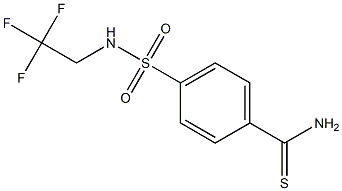 4-{[(2,2,2-trifluoroethyl)amino]sulfonyl}benzenecarbothioamide Struktur