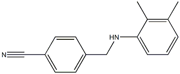 4-{[(2,3-dimethylphenyl)amino]methyl}benzonitrile Struktur