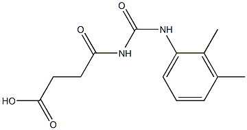 4-{[(2,3-dimethylphenyl)carbamoyl]amino}-4-oxobutanoic acid Struktur