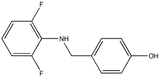 4-{[(2,6-difluorophenyl)amino]methyl}phenol Struktur