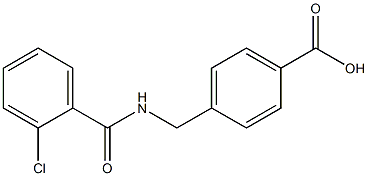 4-{[(2-chlorophenyl)formamido]methyl}benzoic acid Struktur