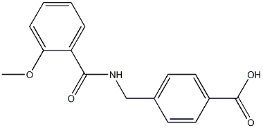 4-{[(2-methoxyphenyl)formamido]methyl}benzoic acid Struktur