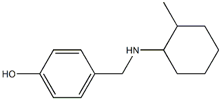 4-{[(2-methylcyclohexyl)amino]methyl}phenol Struktur