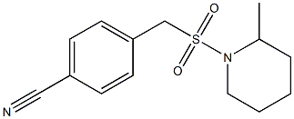 4-{[(2-methylpiperidine-1-)sulfonyl]methyl}benzonitrile Struktur