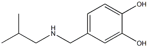 4-{[(2-methylpropyl)amino]methyl}benzene-1,2-diol Struktur