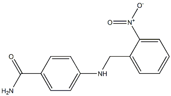 4-{[(2-nitrophenyl)methyl]amino}benzamide Struktur