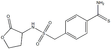 4-{[(2-oxooxolan-3-yl)sulfamoyl]methyl}benzene-1-carbothioamide Struktur