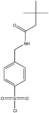 4-{[(3,3-dimethylbutanoyl)amino]methyl}benzenesulfonyl chloride Struktur