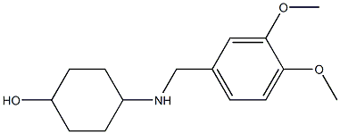 4-{[(3,4-dimethoxyphenyl)methyl]amino}cyclohexan-1-ol Struktur