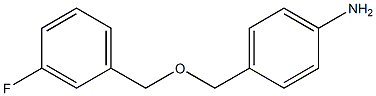 4-{[(3-fluorophenyl)methoxy]methyl}aniline Struktur