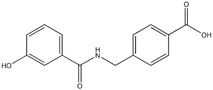 4-{[(3-hydroxyphenyl)formamido]methyl}benzoic acid Struktur