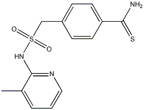 4-{[(3-methylpyridin-2-yl)sulfamoyl]methyl}benzene-1-carbothioamide Struktur