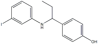 4-{1-[(3-iodophenyl)amino]propyl}phenol Struktur