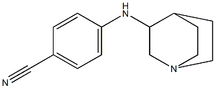 4-{1-azabicyclo[2.2.2]octan-3-ylamino}benzonitrile Struktur