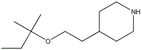 4-{2-[(2-methylbutan-2-yl)oxy]ethyl}piperidine Struktur