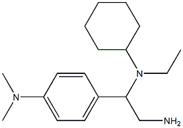 4-{2-amino-1-[cyclohexyl(ethyl)amino]ethyl}-N,N-dimethylaniline Struktur