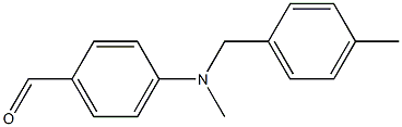 4-{methyl[(4-methylphenyl)methyl]amino}benzaldehyde Struktur