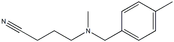 4-{methyl[(4-methylphenyl)methyl]amino}butanenitrile Struktur