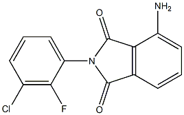 4-amino-2-(3-chloro-2-fluorophenyl)-2,3-dihydro-1H-isoindole-1,3-dione Struktur