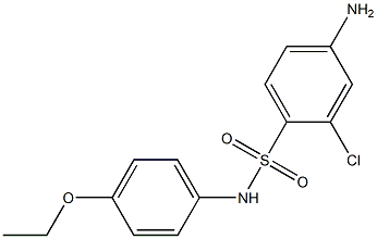 4-amino-2-chloro-N-(4-ethoxyphenyl)benzene-1-sulfonamide Struktur