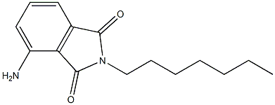 4-amino-2-heptyl-2,3-dihydro-1H-isoindole-1,3-dione Struktur