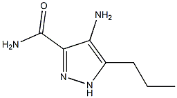 4-amino-5-propyl-1H-pyrazole-3-carboxamide Struktur