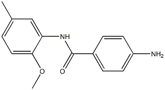 4-amino-N-(2-methoxy-5-methylphenyl)benzamide Struktur