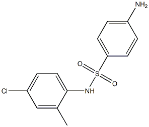 4-amino-N-(4-chloro-2-methylphenyl)benzenesulfonamide Struktur