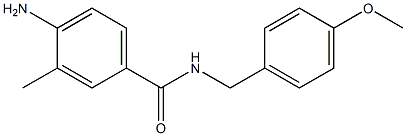 4-amino-N-[(4-methoxyphenyl)methyl]-3-methylbenzamide Struktur