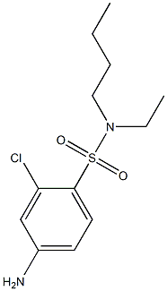 4-amino-N-butyl-2-chloro-N-ethylbenzene-1-sulfonamide Struktur