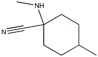 4-methyl-1-(methylamino)cyclohexane-1-carbonitrile Struktur