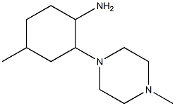 4-methyl-2-(4-methylpiperazin-1-yl)cyclohexanamine Struktur