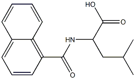 4-methyl-2-(naphthalen-1-ylformamido)pentanoic acid Struktur