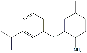 4-methyl-2-[3-(propan-2-yl)phenoxy]cyclohexan-1-amine Struktur