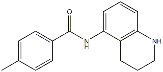 4-methyl-N-(1,2,3,4-tetrahydroquinolin-5-yl)benzamide Struktur