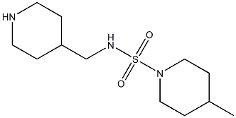 4-methyl-N-(piperidin-4-ylmethyl)piperidine-1-sulfonamide Struktur