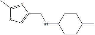 4-methyl-N-[(2-methyl-1,3-thiazol-4-yl)methyl]cyclohexan-1-amine Struktur