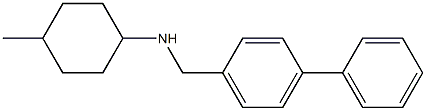 4-methyl-N-[(4-phenylphenyl)methyl]cyclohexan-1-amine Struktur