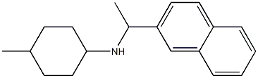 4-methyl-N-[1-(naphthalen-2-yl)ethyl]cyclohexan-1-amine Struktur