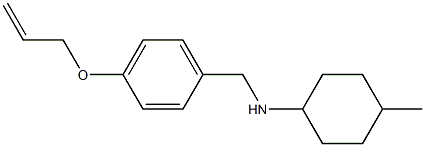 4-methyl-N-{[4-(prop-2-en-1-yloxy)phenyl]methyl}cyclohexan-1-amine Struktur