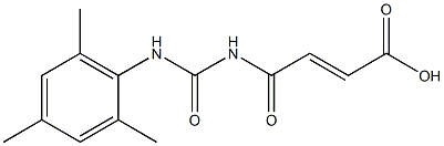 4-oxo-4-{[(2,4,6-trimethylphenyl)carbamoyl]amino}but-2-enoic acid Struktur