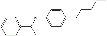 4-pentyl-N-[1-(pyridin-2-yl)ethyl]aniline Struktur