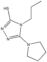 4-propyl-5-pyrrolidin-1-yl-4H-1,2,4-triazole-3-thiol Struktur