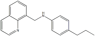 4-propyl-N-(quinolin-8-ylmethyl)aniline Struktur