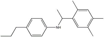 4-propyl-N-[1-(2,4,5-trimethylphenyl)ethyl]aniline Struktur