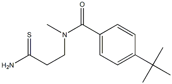 4-tert-butyl-N-(2-carbamothioylethyl)-N-methylbenzamide Struktur