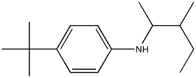 4-tert-butyl-N-(3-methylpentan-2-yl)aniline Struktur